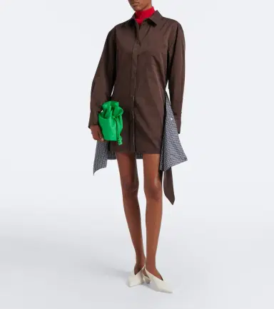 Loewe Cotton and silk gabardine shirt dress | Thumbnail 4 Loewe Cotton and silk gabardine shirt dress | Thumbnail 4