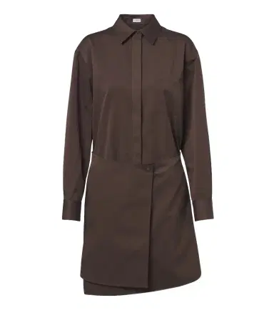 Loewe Cotton and silk gabardine shirt dress | Thumbnail 1 Loewe Cotton and silk gabardine shirt dress | Thumbnail 1