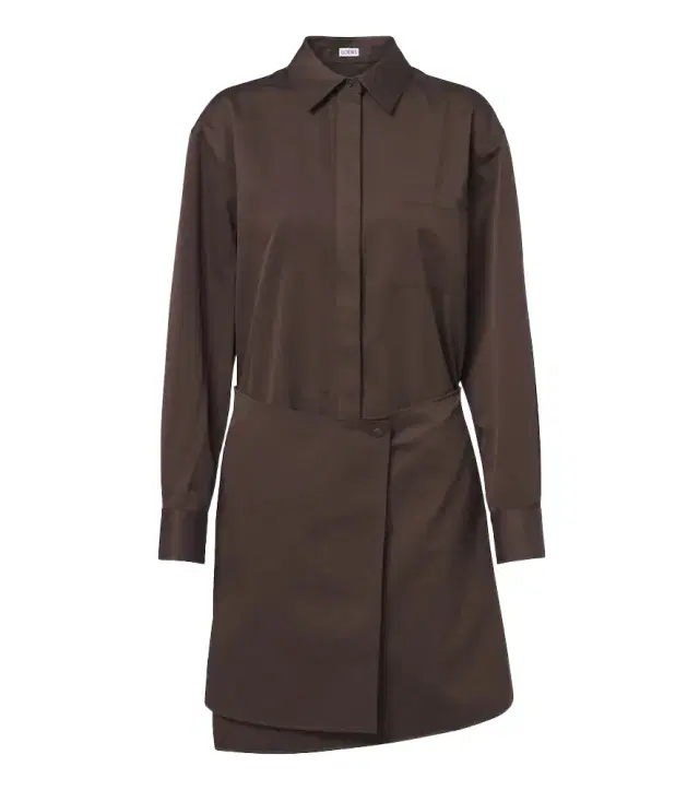 Loewe Double L cotton and silk shirt dress