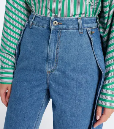 Loewe Ruffled wide-leg jeans | Thumbnail 2