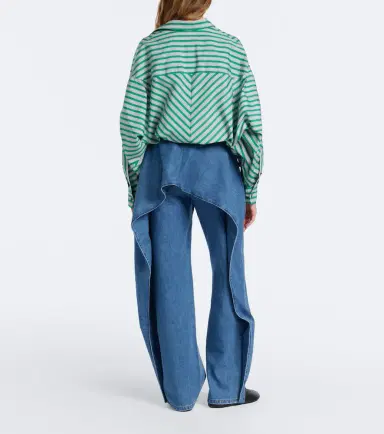 Loewe Ruffled wide-leg jeans | Thumbnail 5