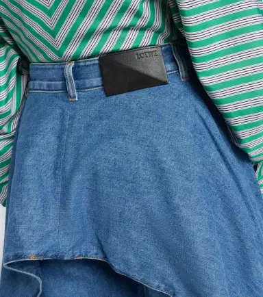 Loewe Ruffled wide-leg jeans | Thumbnail 6
