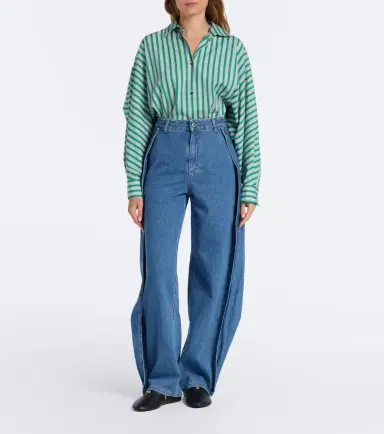 Loewe Ruffled wide-leg jeans | Thumbnail 7