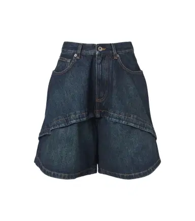 Loewe Paneled denim Bermuda shorts | Thumbnail 1 Loewe Paneled denim Bermuda shorts | Thumbnail 1