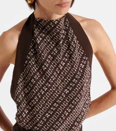 SIR. Astrid printed open-back minidress | Thumbnail 2 SIR. Astrid printed open-back minidress | Thumbnail 2