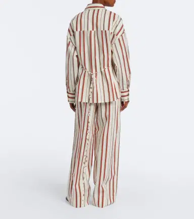 SIR Alva striped cotton wide-leg pants | Thumbnail 4