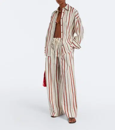 SIR Alva striped cotton wide-leg pants | Thumbnail 5