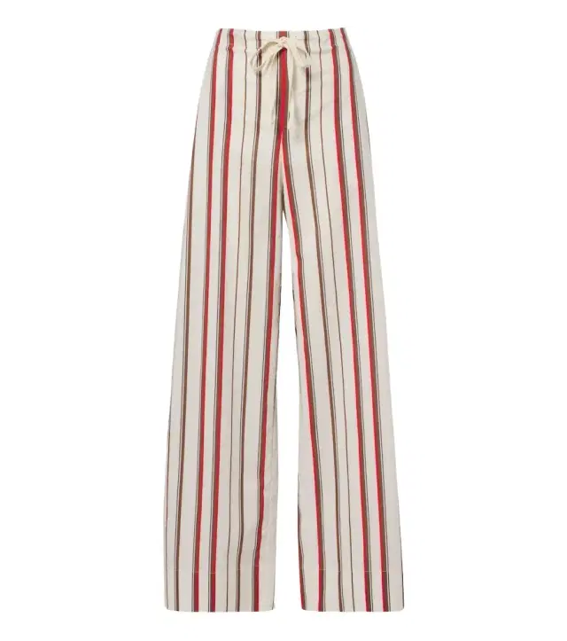 SIR Alva striped cotton wide-leg pants