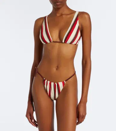 SIR Alva striped bikini top | Thumbnail 3