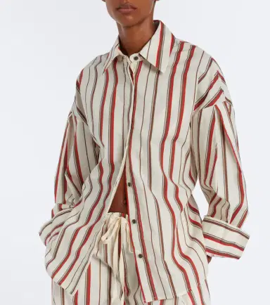 SIR Alva striped cotton shirt | Thumbnail 6