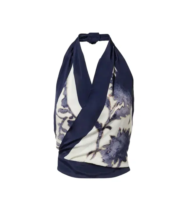 SIR Phillipa floral halterneck top