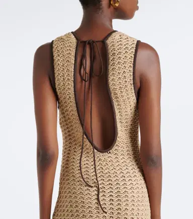 SIR Ellinor crochet cotton maxi dress | Thumbnail 6