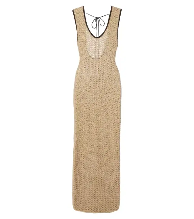 SIR Ellinor crochet cotton maxi dress