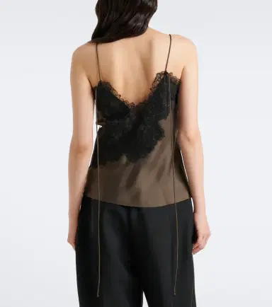 RÓHE Róhe Lace-trimmed silk satin camisole | Thumbnail 2