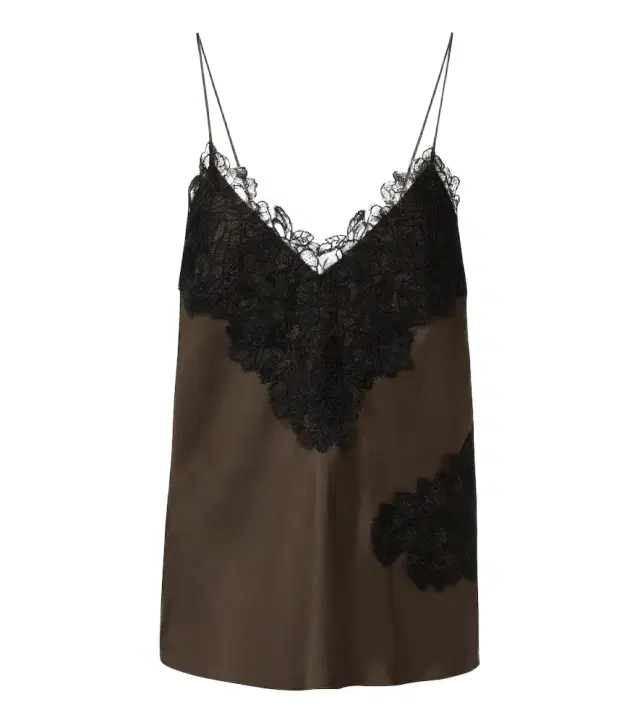 Rohe Róhe Lace-trimmed silk satin camisole