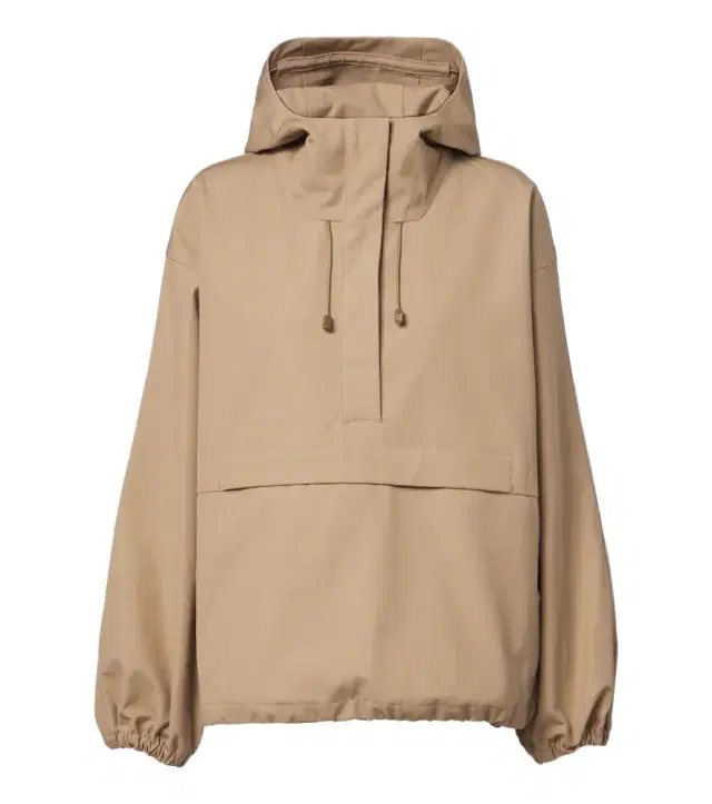 Rohe Róhe Hooded oversized cotton half-zip jacket