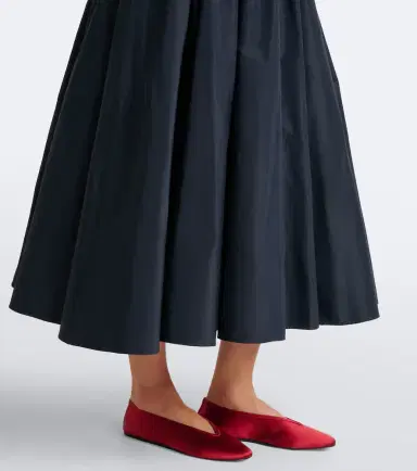Patou Shirred midi skirt | Thumbnail 5