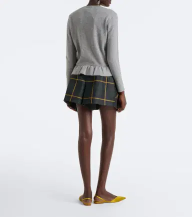 Patou Checked virgin wool shorts | Thumbnail 4 Patou Checked virgin wool shorts | Thumbnail 4