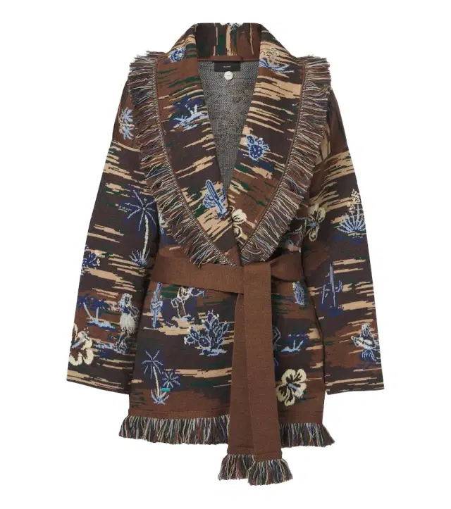 Texhawaii Rountrip jacquard wool-blend cardigan