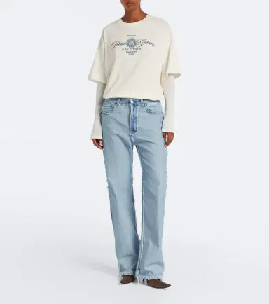 Acne Studios Distressed straight-leg jeans | Thumbnail 3 Acne Studios Distressed straight-leg jeans | Thumbnail 3