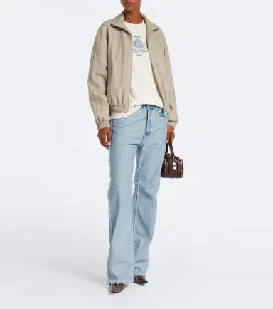 Acne Studios Distressed straight-leg jeans | Thumbnail 4 Acne Studios Distressed straight-leg jeans | Thumbnail 4