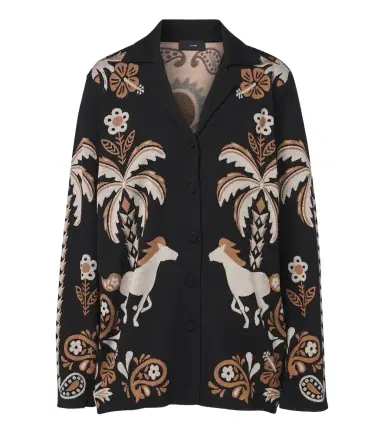 Alanui Island Roots wool and silk-blend blazer | Thumbnail 1