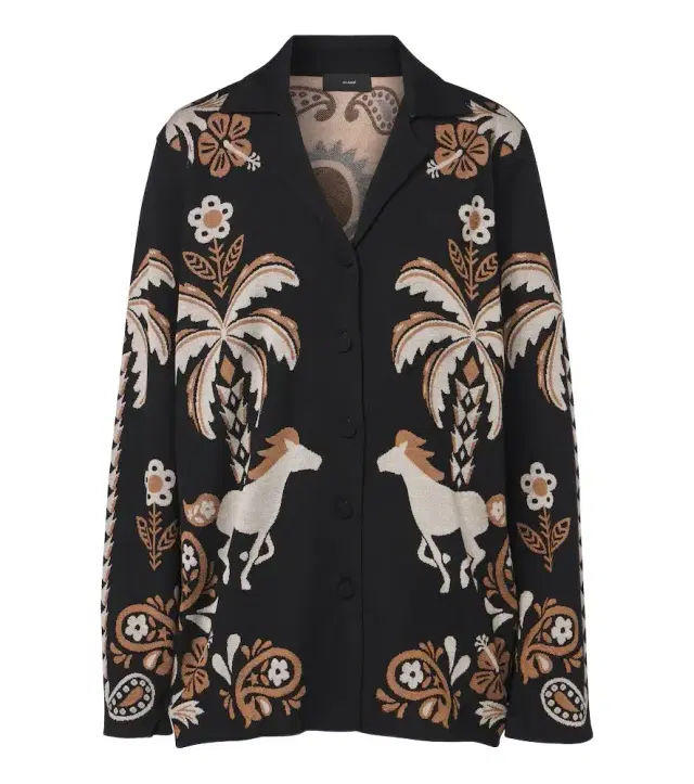 Alanui Island Roots wool and silk-blend blazer
