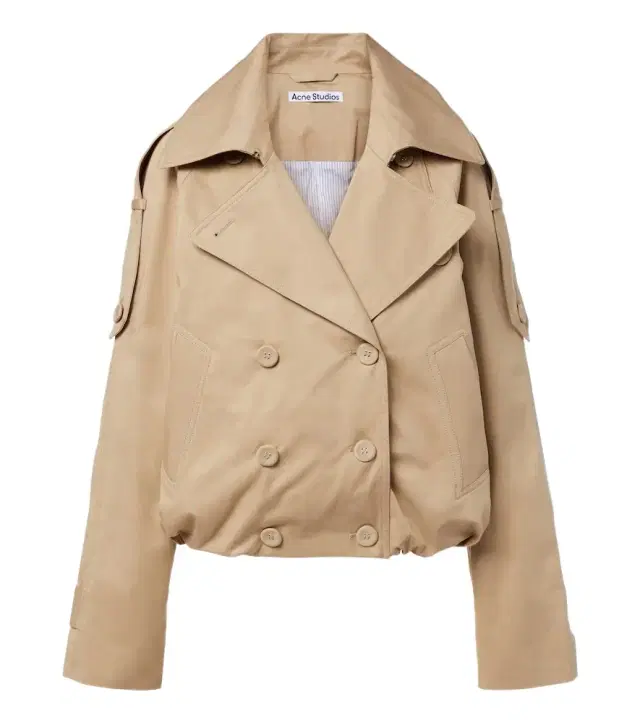 Acne Studios Cropped cotton twill trench coat