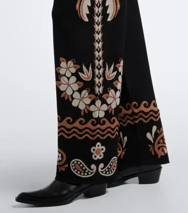 Alanui Island Roots wool and silk-blend wide leg pants | Thumbnail 4 Alanui Island Roots wool and silk-blend wide leg pants | Thumbnail 4
