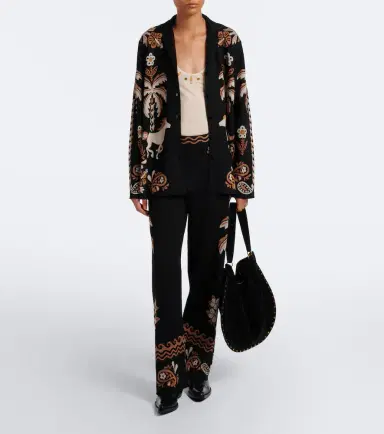 Alanui Island Roots wool and silk-blend wide leg pants | Thumbnail 6 Alanui Island Roots wool and silk-blend wide leg pants | Thumbnail 6