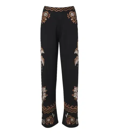 Alanui Island Roots wool and silk-blend wide leg pants | Thumbnail 1 Alanui Island Roots wool and silk-blend wide leg pants | Thumbnail 1