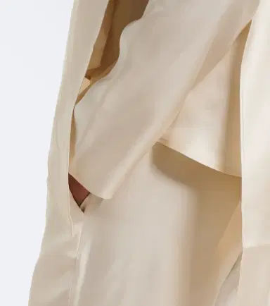 Loulou de Saison Gala draped scarf-detail silk twill top | Thumbnail 5