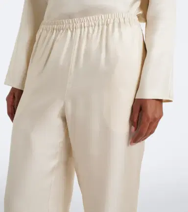 Loulou de Saison Alera silk twill wide-leg pants | Thumbnail 2