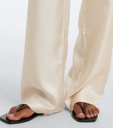 Loulou de Saison Alera silk twill wide-leg pants | Thumbnail 5