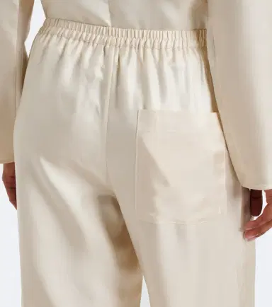 Loulou de Saison Alera silk twill wide-leg pants | Thumbnail 6