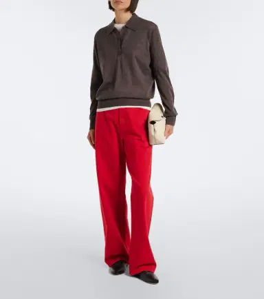 Loulou de Saison Miles cashmere polo sweater | Thumbnail 6