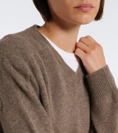 Loulou de Saison Anzor cropped cashmere sweater | Thumbnail 2