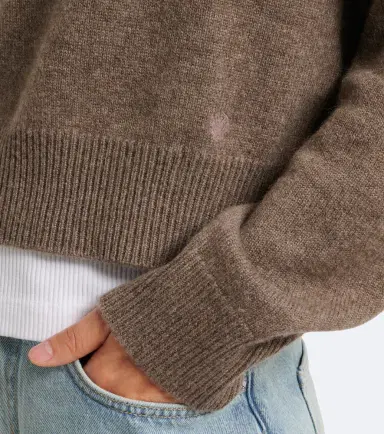 Loulou de Saison Anzor cropped cashmere sweater | Thumbnail 5