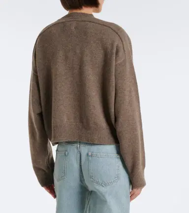 Loulou de Saison Anzor cropped cashmere sweater | Thumbnail 6