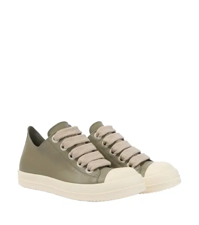 Rick Owens Jumbolace leather low-top sneakers