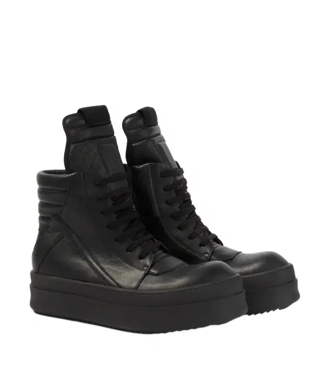 Rick Owens Mega Bumper Geobasket leather sneakers