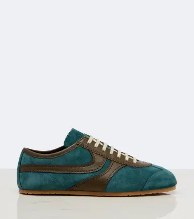 Dries Van Noten Leather-trimmed suede sneakers | Thumbnail 2 Dries Van Noten Leather-trimmed suede sneakers | Thumbnail 2