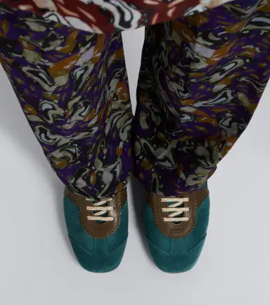 Dries Van Noten Leather-trimmed suede sneakers | Thumbnail 5 Dries Van Noten Leather-trimmed suede sneakers | Thumbnail 5