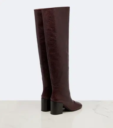 Dries Van Noten Leather over-the-knee boots | Thumbnail 2