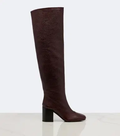 Dries Van Noten Leather over-the-knee boots | Thumbnail 4