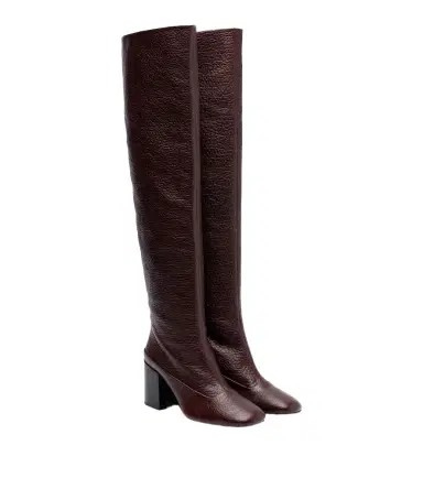 Dries Van Noten Leather over-the-knee boots | Thumbnail 1