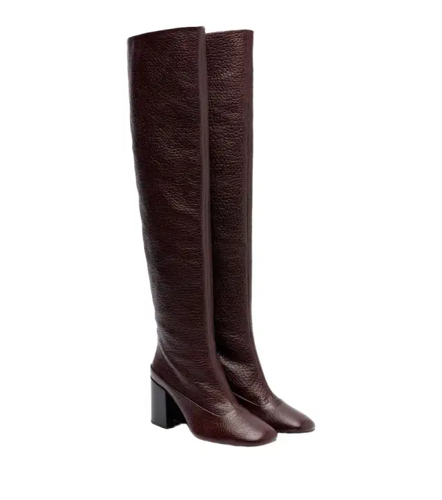 Dries Van Noten Leather over-the-knee boots