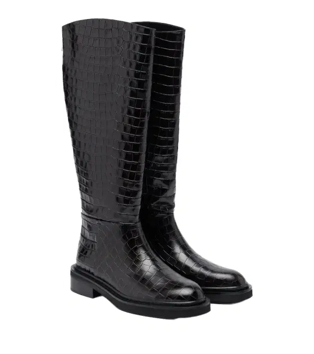 A.Emery A. Emery Jude croc-effect leather knee-high boots