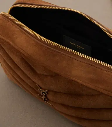 Saint Laurent Loulou Medium suede camera bag | Thumbnail 4