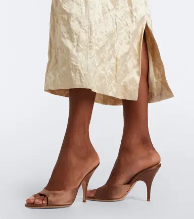 Gianvito Rossi Sofia satin mules | Thumbnail 5 Gianvito Rossi Sofia satin mules | Thumbnail 5